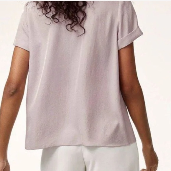 Aritzia Wilfred Nobel Short Sleeve Triacetate Oversized Blouse XS - Picture 8 of 12